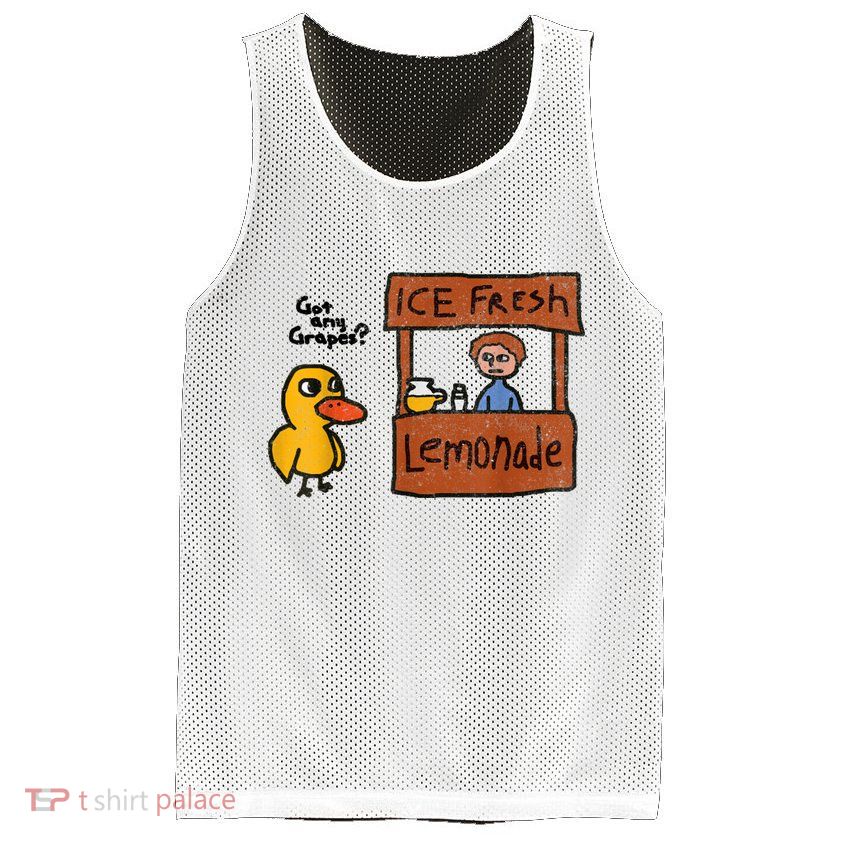 Ice Fresh Lemonade Got Any Grapes Duck Funny Gift Mesh Reversible Basketball Jersey Tank