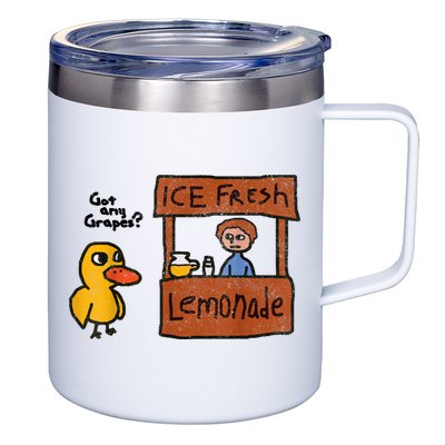 Ice Fresh Lemonade Got Any Grapes Duck Funny Gift 12oz Stainless Steel Coffee Mug