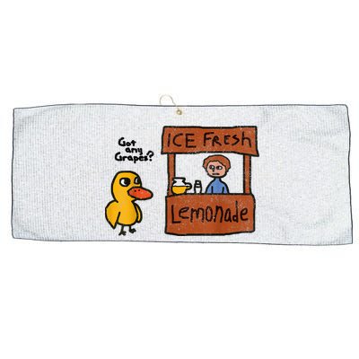 Ice Fresh Lemonade Got Any Grapes Duck Funny Gift Large Microfiber Waffle Golf Towel