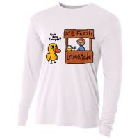 Ice Fresh Lemonade Got Any Grapes Duck Funny Gift Cooling Performance Long Sleeve Crew