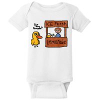 Ice Fresh Lemonade Got Any Grapes Duck Funny Gift Baby Bodysuit
