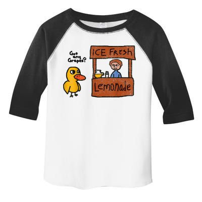 Ice Fresh Lemonade Got Any Grapes Duck Funny Gift Toddler Fine Jersey T-Shirt