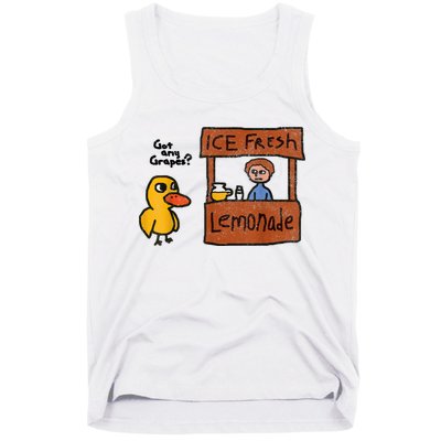 Ice Fresh Lemonade Got Any Grapes Duck Funny Gift Tank Top
