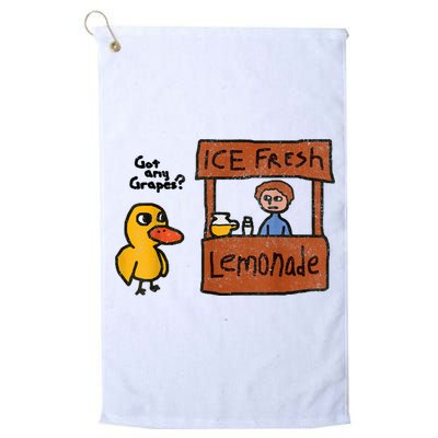 Ice Fresh Lemonade Got Any Grapes Duck Funny Gift Golf Towel