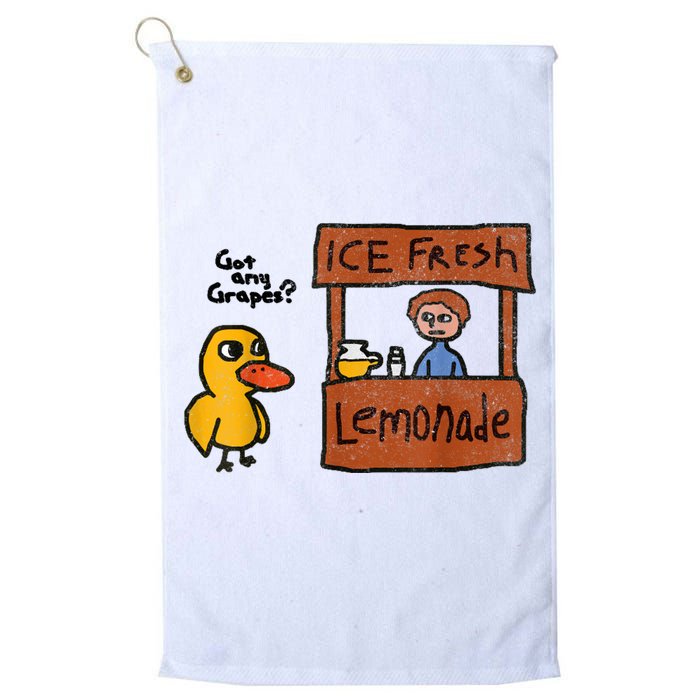 Ice Fresh Lemonade Got Any Grapes Duck Funny Gift Golf Towel