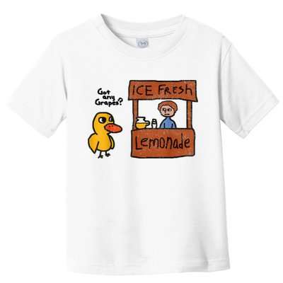 Ice Fresh Lemonade Got Any Grapes Duck Funny Gift Toddler T-Shirt
