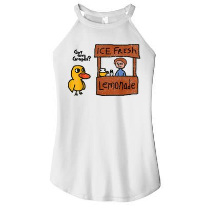 Ice Fresh Lemonade Got Any Grapes Duck Funny Gift Women's Perfect Tri Rocker Tank
