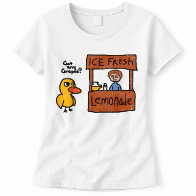 Ice Fresh Lemonade Got Any Grapes Duck Funny Gift Womens T-Shirt