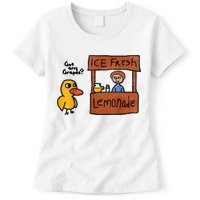 Ice Fresh Lemonade Got Any Grapes Duck Funny Gift Womens T-Shirt