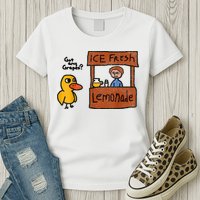 Ice Fresh Lemonade Got Any Grapes Duck Funny Gift Womens T-Shirt