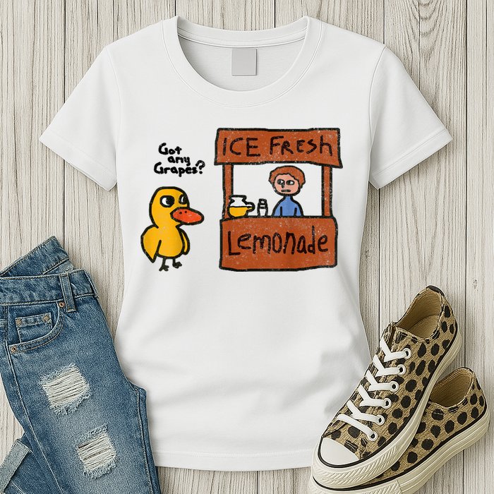 Ice Fresh Lemonade Got Any Grapes Duck Funny Gift Womens T-Shirt