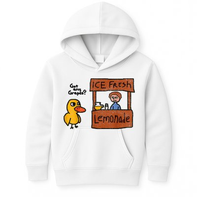 Ice Fresh Lemonade Got Any Grapes Duck Funny Gift Kids Hoodie
