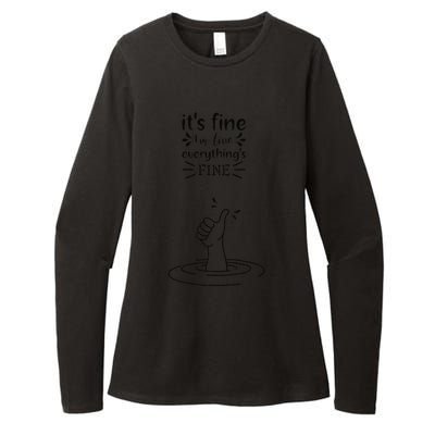 IM Fine Like Hand Thumbs Up On Water Surface IM Fine Womens CVC Long Sleeve Shirt