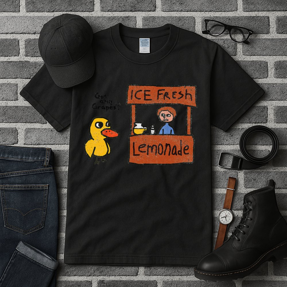 Ice Fresh Lemonade Got Any Grapes Duck Funny Gift Tall T-Shirt