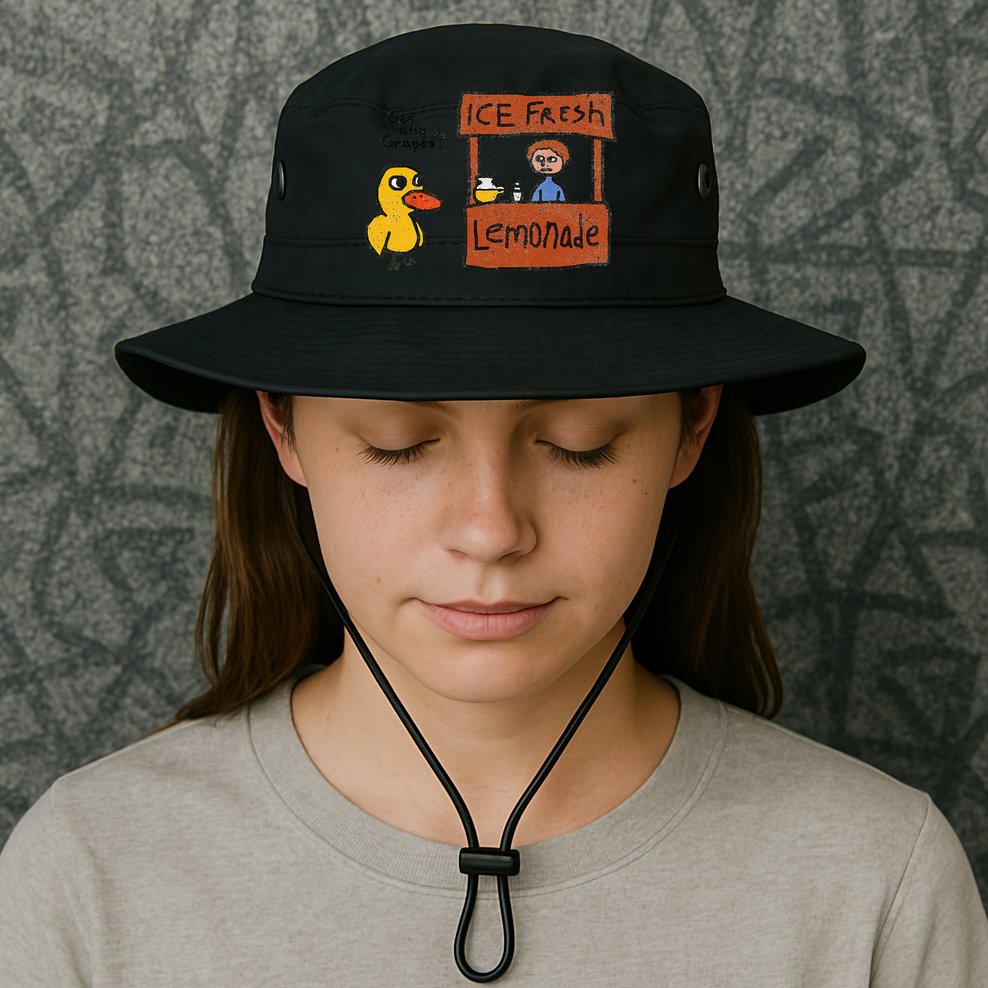 Ice Fresh Lemonade Got Any Grapes Duck Funny Gift Bucket Hat