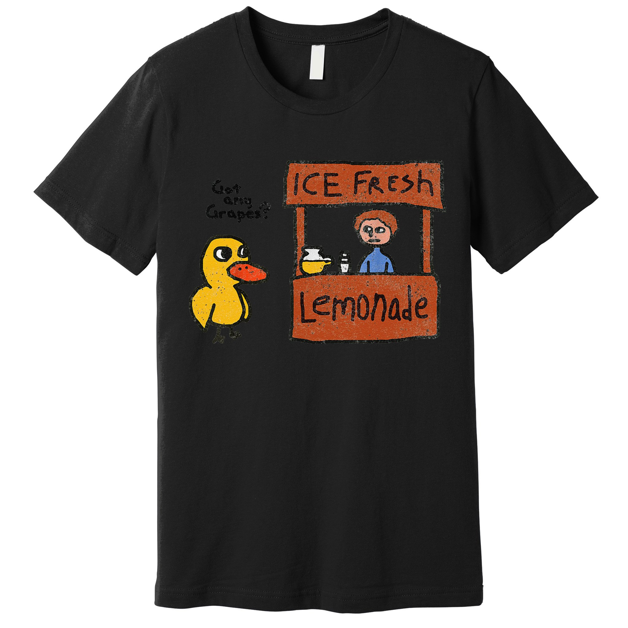 Ice Fresh Lemonade Got Any Grapes Duck Funny Gift Premium T-Shirt
