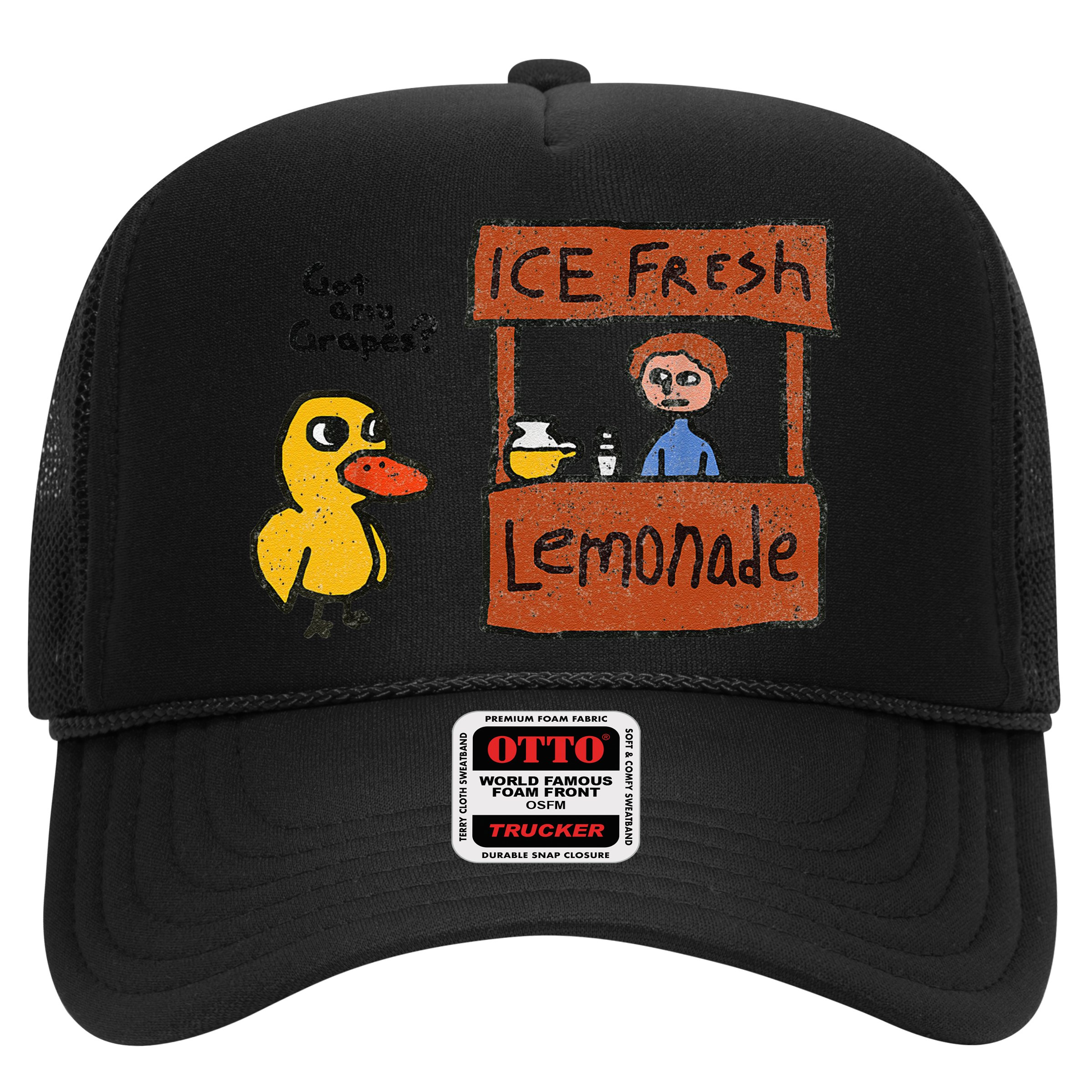 Ice Fresh Lemonade Got Any Grapes Duck Funny Gift Hat