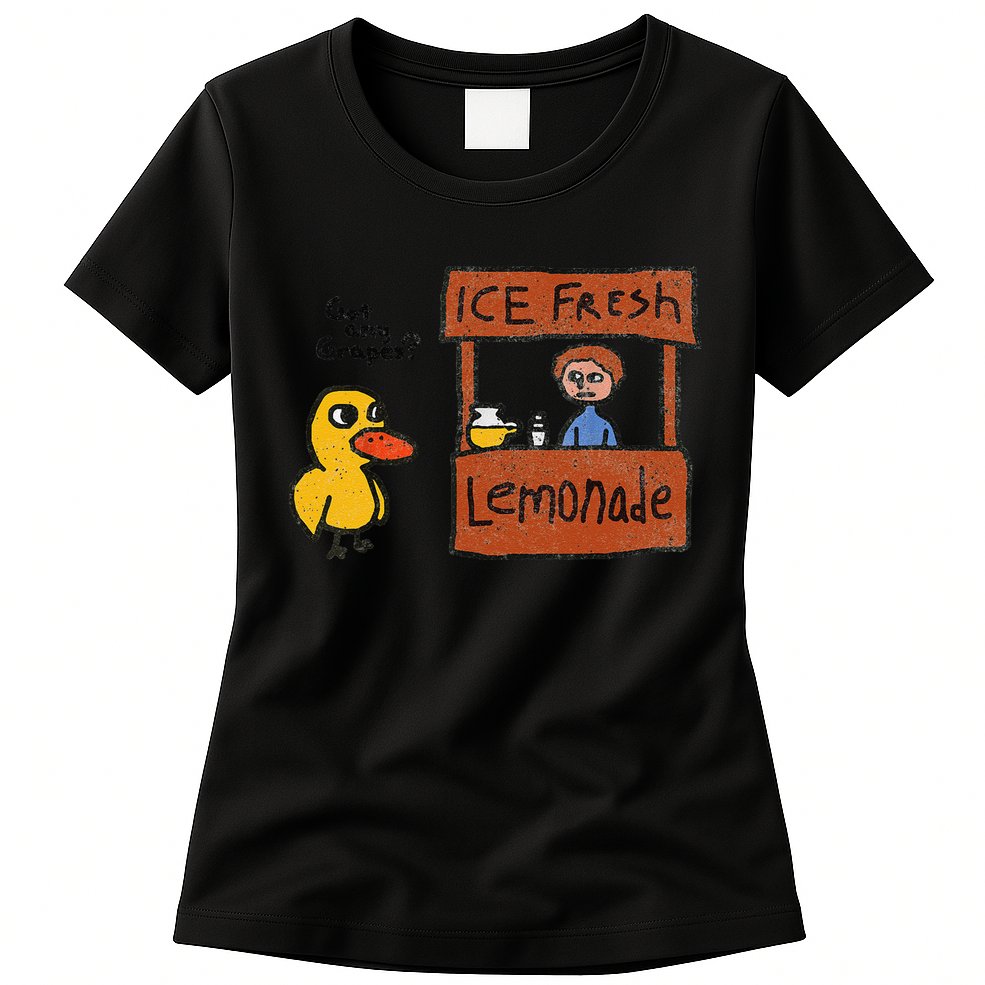 Ice Fresh Lemonade Got Any Grapes Duck Funny Gift Womens T-Shirt