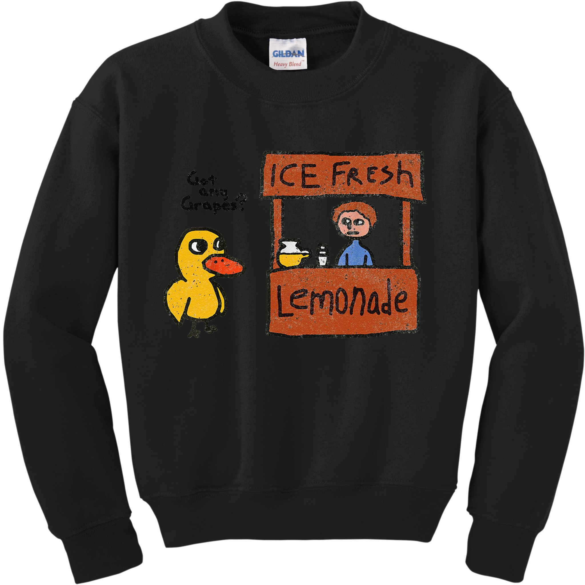 Ice Fresh Lemonade Got Any Grapes Duck Funny Gift Kids Sweatshirt