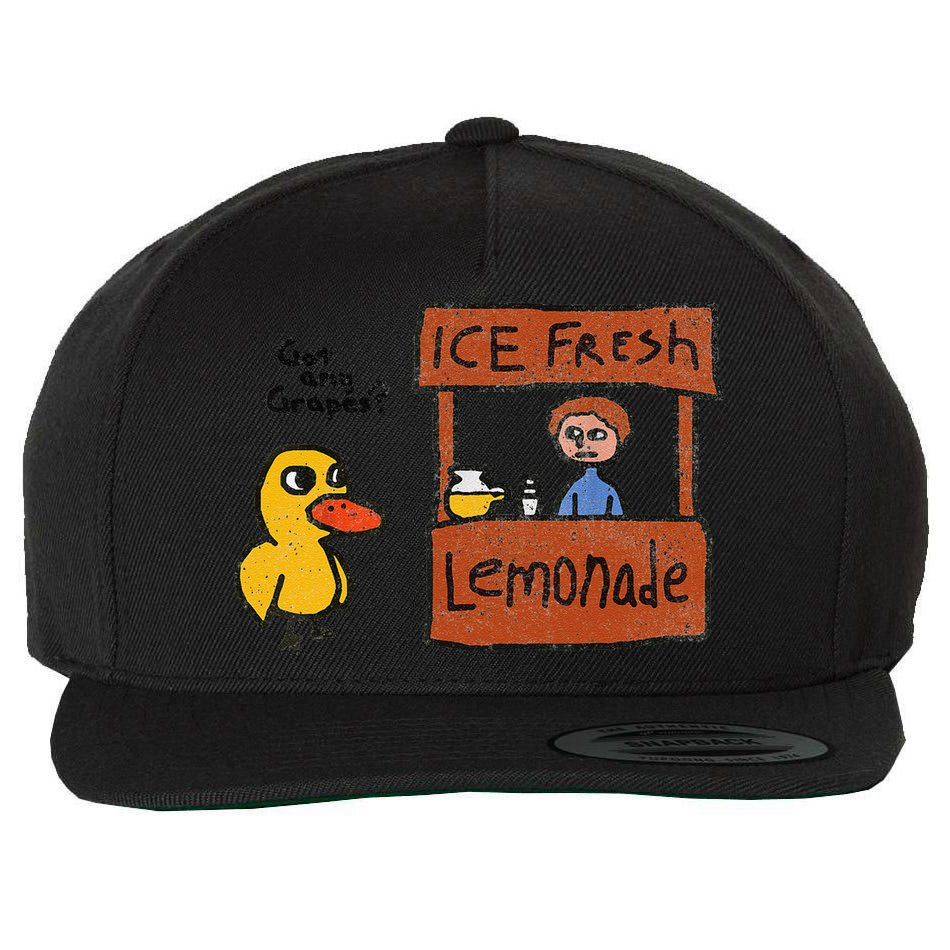 Ice Fresh Lemonade Got Any Grapes Duck Funny Gift Wool Snapback Cap