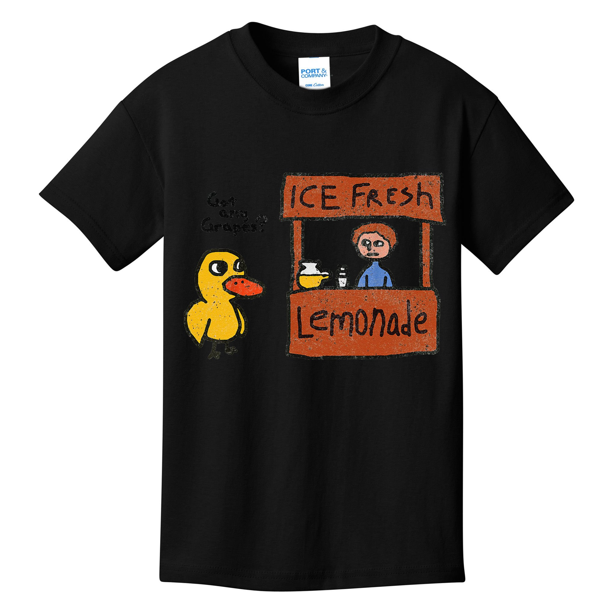 Ice Fresh Lemonade Got Any Grapes Duck Funny Gift Kids T-Shirt