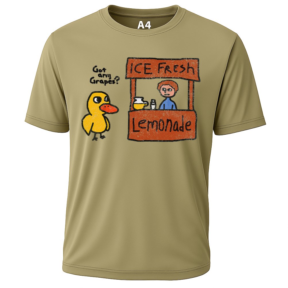 Ice Fresh Lemonade Got Any Grapes Duck Funny Gift Cooling Performance Crew T-Shirt
