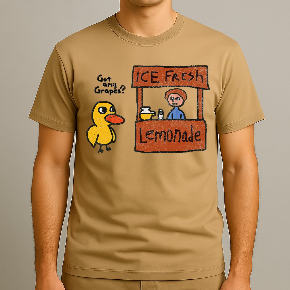 Ice Fresh Lemonade Got Any Grapes Duck Funny Gift T-Shirt
