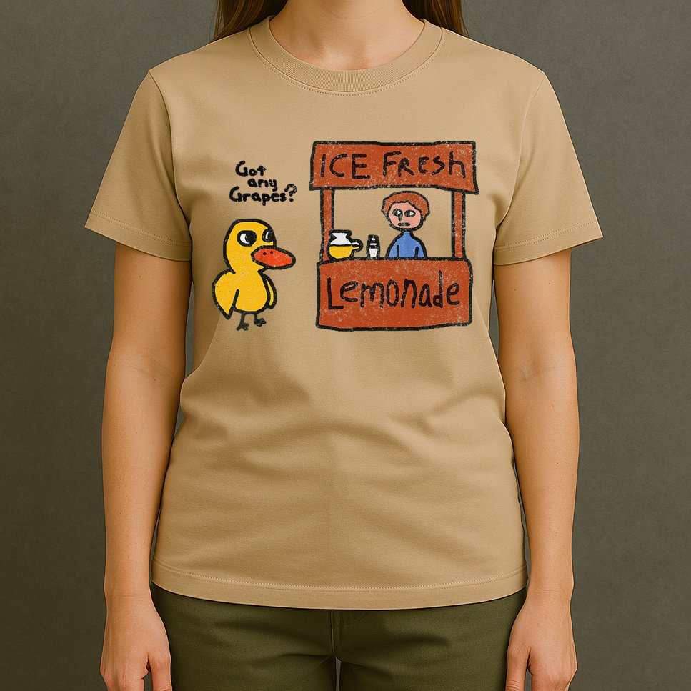 Ice Fresh Lemonade Got Any Grapes Duck Funny Gift T-Shirt