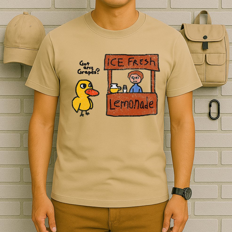 Ice Fresh Lemonade Got Any Grapes Duck Funny Gift T-Shirt