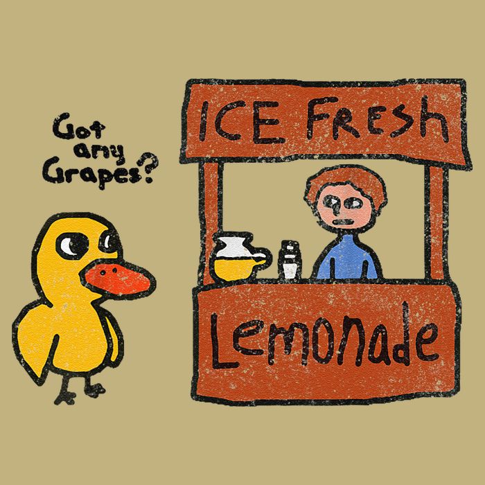Ice Fresh Lemonade Got Any Grapes Duck Funny Gift T-Shirt
