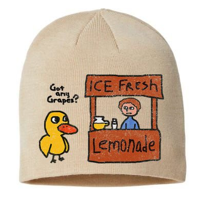 Ice Fresh Lemonade Got Any Grapes Duck Funny Gift Sustainable Beanie