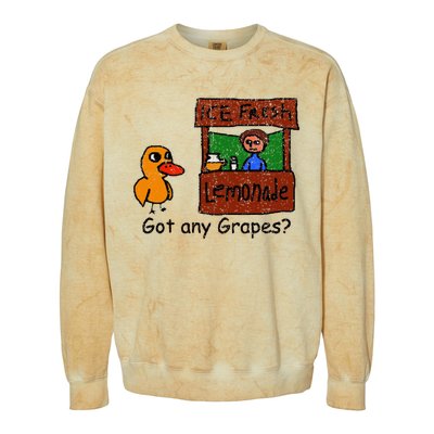 Ice Fresh Lemonade Duck Funny Got Any Grapes Love Gift Colorblast Crewneck Sweatshirt