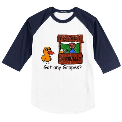 Ice Fresh Lemonade Duck Funny Got Any Grapes Love Gift Baseball Sleeve Shirt