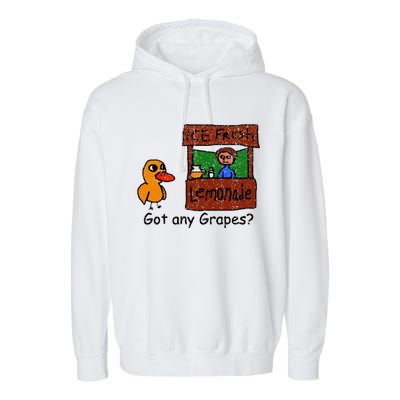 Ice Fresh Lemonade Duck Funny Got Any Grapes Love Gift Garment-Dyed Fleece Hoodie