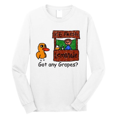 Ice Fresh Lemonade Duck Funny Got Any Grapes Love Gift Long Sleeve Shirt