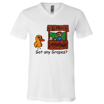 Ice Fresh Lemonade Duck Funny Got Any Grapes Love Gift V-Neck T-Shirt