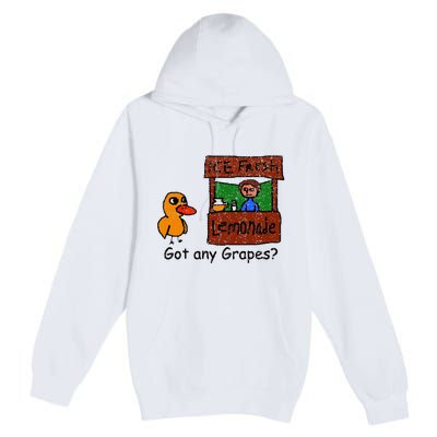 Ice Fresh Lemonade Duck Funny Got Any Grapes Love Gift Premium Pullover Hoodie