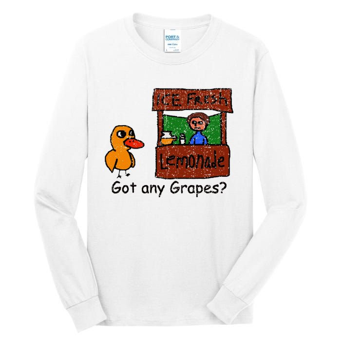 Ice Fresh Lemonade Duck Funny Got Any Grapes Love Gift Tall Long Sleeve T-Shirt