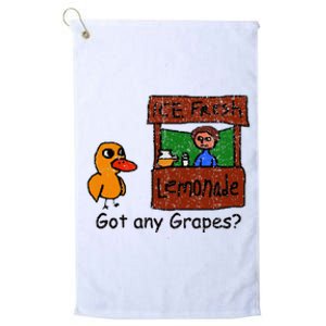 Ice Fresh Lemonade Duck Funny Got Any Grapes Love Gift Platinum Collection Golf Towel