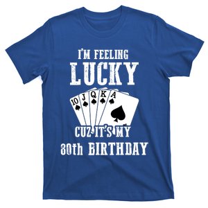 I'm Feeling Lucky Cuz It's My 80th Birthday 80 Year Old Gift T-Shirt