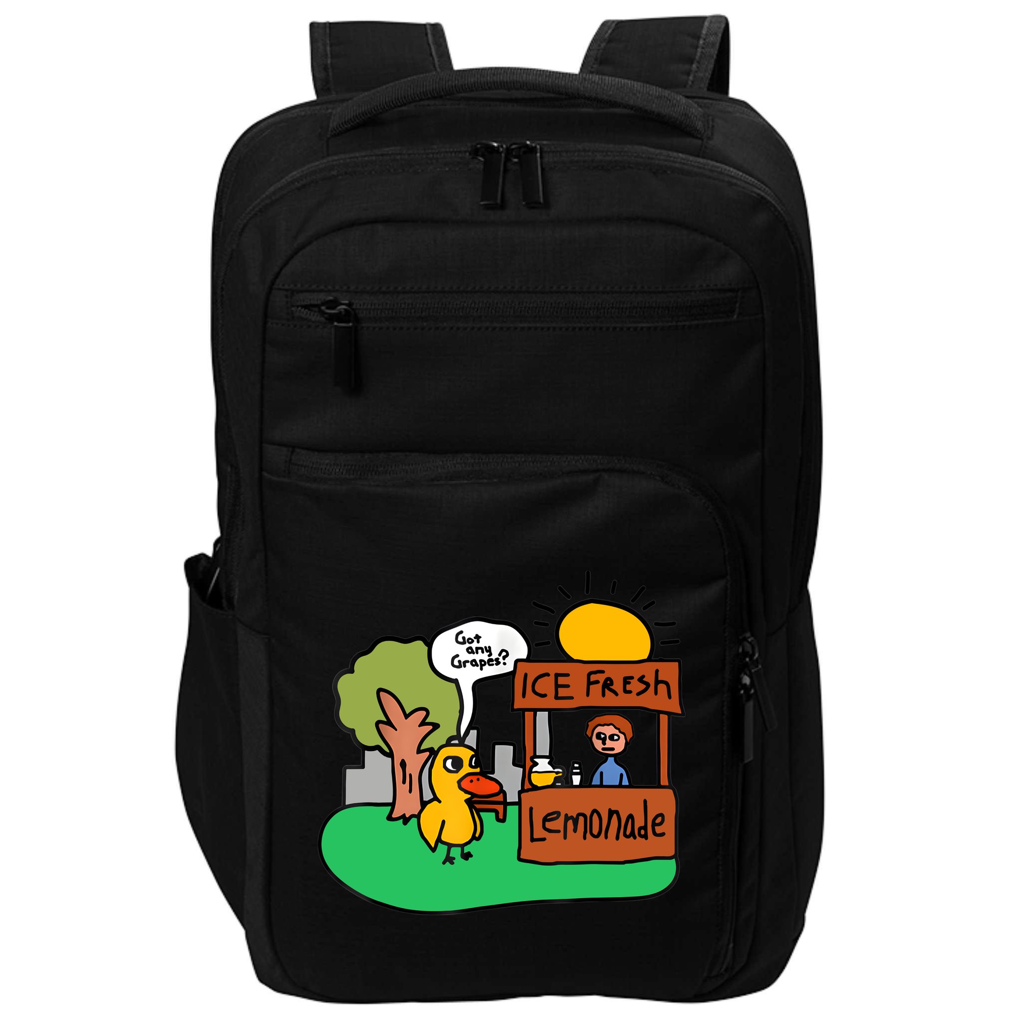 Ice Fresh Lemonade Got Any Grapes Duck Funny Gift Impact Tech Backpack