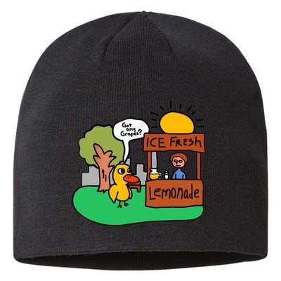 Ice Fresh Lemonade Got Any Grapes Duck Funny Gift Sustainable Beanie