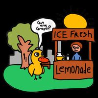 Ice Fresh Lemonade Got Any Grapes Duck Funny Gift 16 in Basic Backpack