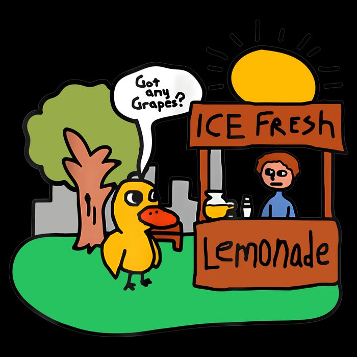 Ice Fresh Lemonade Got Any Grapes Duck Funny Gift 16 in Basic Backpack