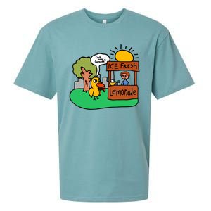 Ice Fresh Lemonade Got Any Grapes Duck Funny Gift Sueded Cloud Jersey T-Shirt