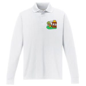 Ice Fresh Lemonade Got Any Grapes Duck Funny Gift Performance Long Sleeve Polo