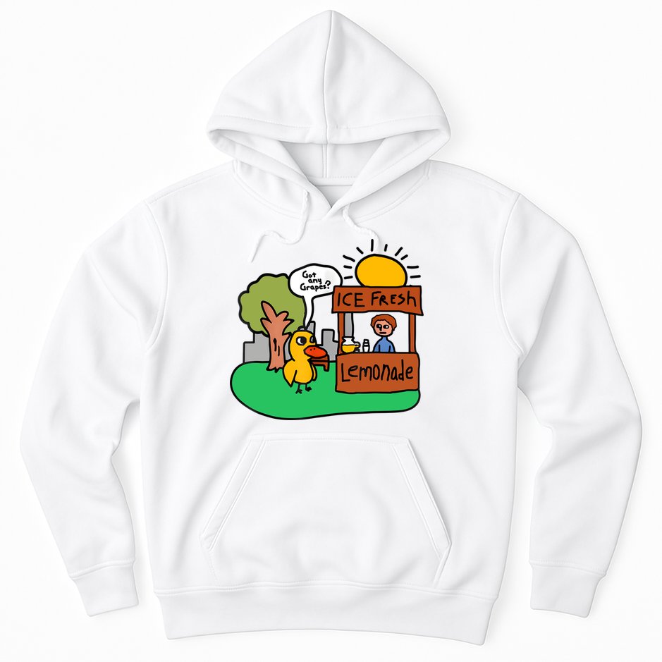 Ice Fresh Lemonade Got Any Grapes Duck Funny Gift Hoodie