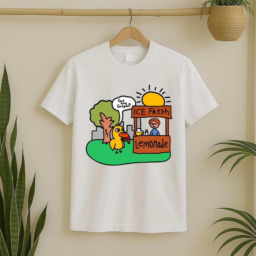 Ice Fresh Lemonade Got Any Grapes Duck Funny Gift T-Shirt