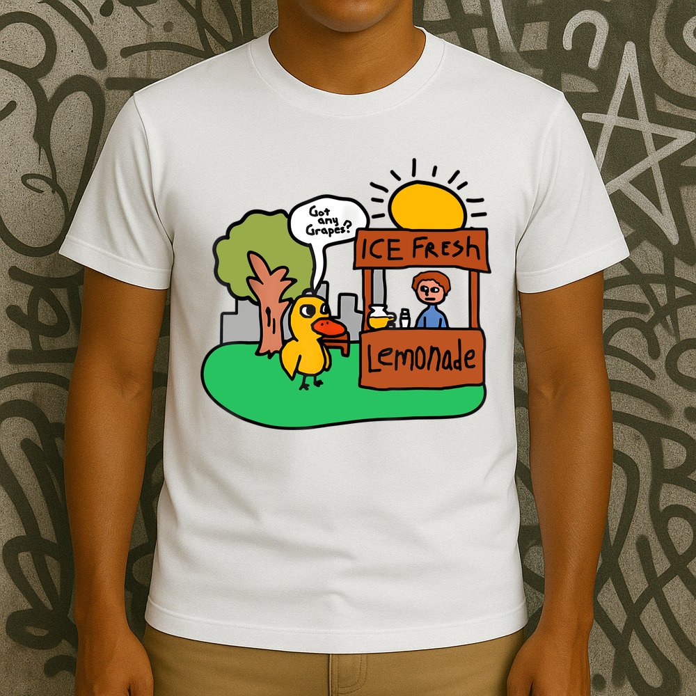 Ice Fresh Lemonade Got Any Grapes Duck Funny Gift T-Shirt