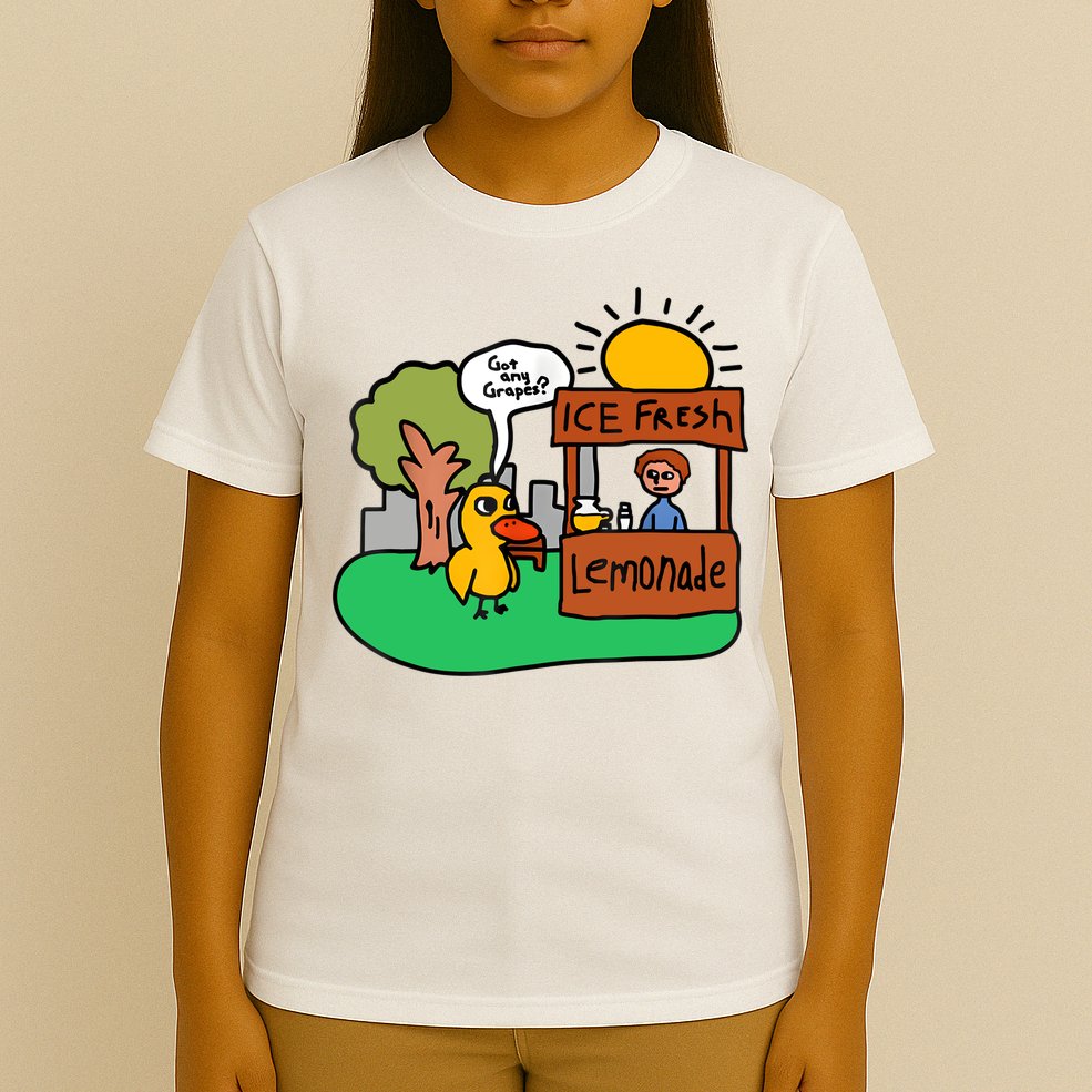 Ice Fresh Lemonade Got Any Grapes Duck Funny Gift T-Shirt
